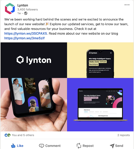 Lynton social media post